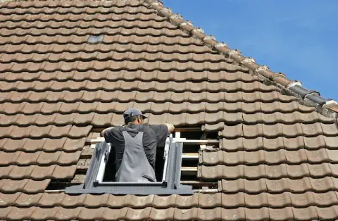 Pose de velux à Beurlay